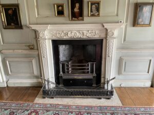 16th century fireplace at petworth house and gardens